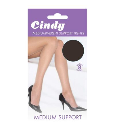 Cindy Womens/Ladies Mediumweight Support Tights (1 Pair) (Barely Black)