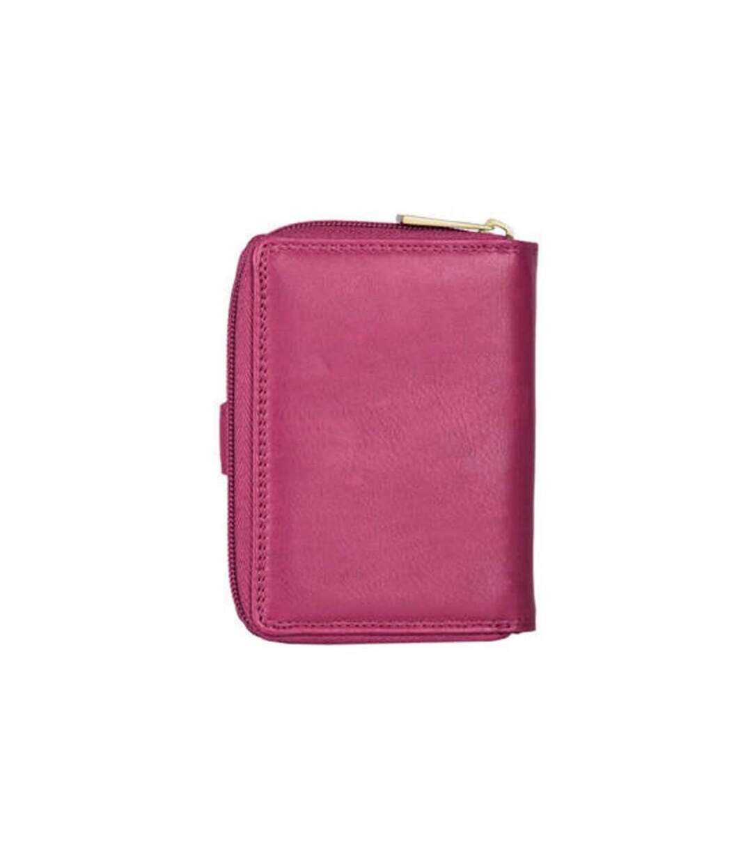 Katana - Portefeuille compact en cuir - fuchsia - 8746-2