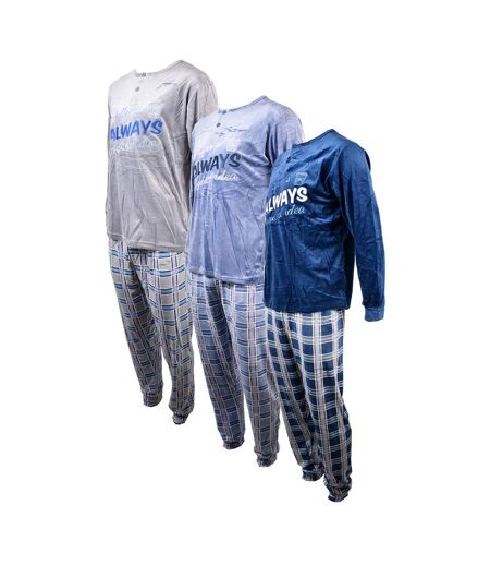 Pyjama Homme Long SWEET SECRET Q2733 POLAIRE MARINE