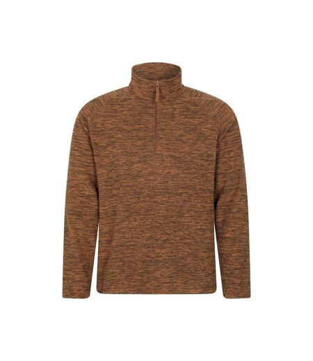 Mens Snowdon Ii Fleece Top Burnt Orange Mountain Warehouse