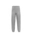 Pantalon De Jogging Uni À Taille Et Chevilles Élastiquées Iconic Premium Adulte Gris Clair Chiné Fruit Of The Loom-1