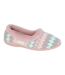 Chaussons Motif/style Tricoté Janine Femme Rose Sleepers-1