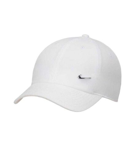 Casquette Sport Motif/style Swoosh Métallique Club Adulte Blanc Nike