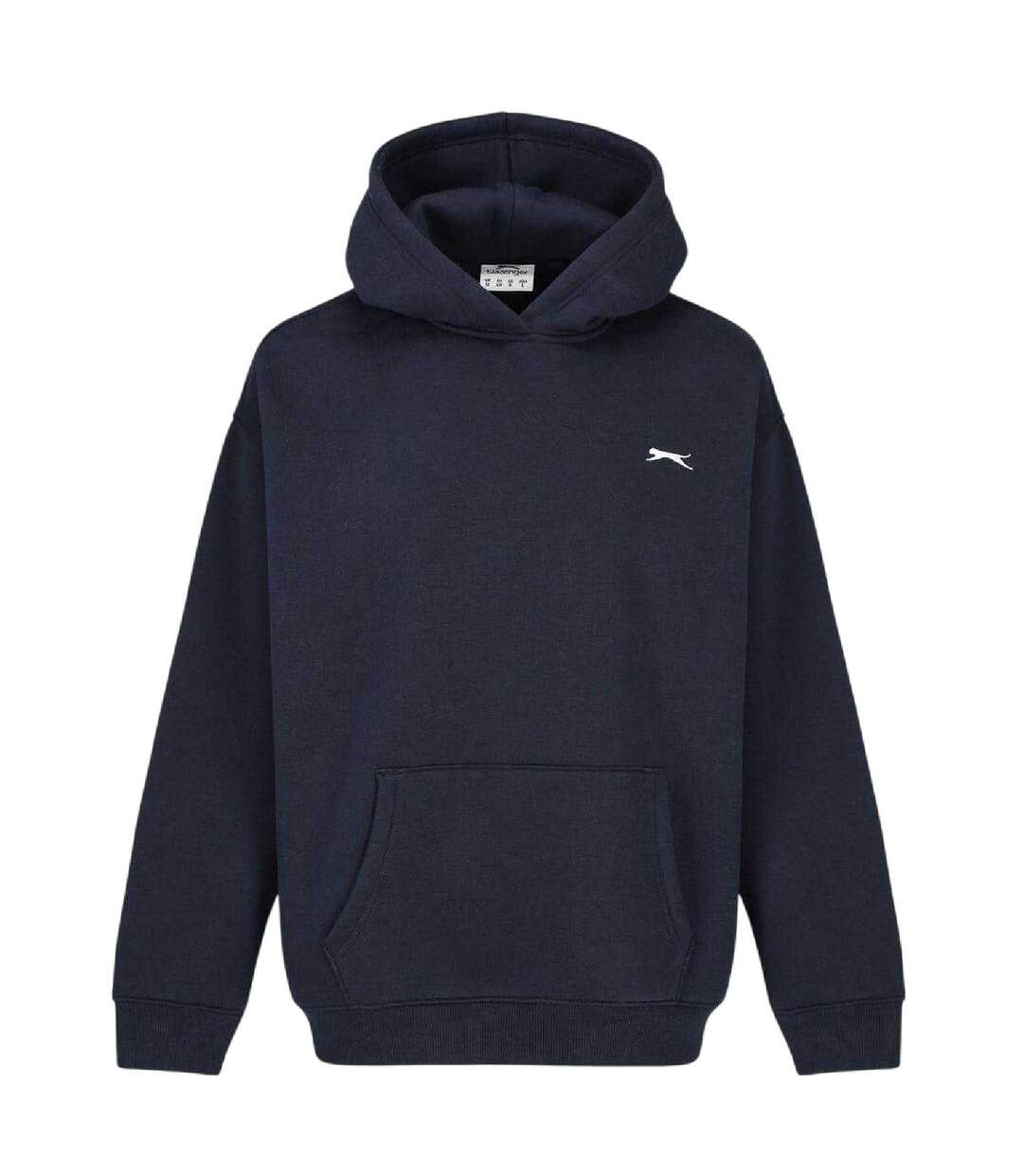 Sweat À Capuche Motif/style Logo Femme Bleu Marine Slazenger-1
