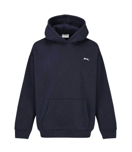 Sweat À Capuche Motif/style Logo Femme Bleu Marine Slazenger