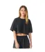 T-shirt Court Femme Noir Délavé Bella + Canvas-1