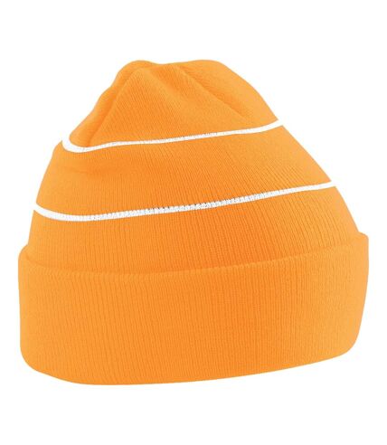 Bonnet haute visibilité adulte unisexe orange fluo Beechfield