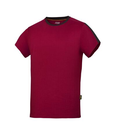 Snickers Mens AllroundWork Short Sleeve T-Shirt (Chilli Red/Black) - UTRW5482