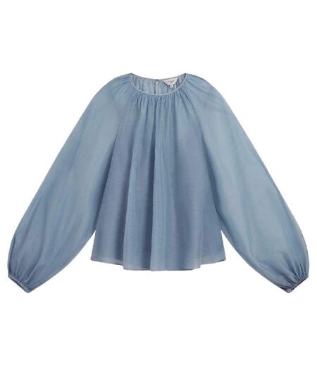 Blouse Manches Bouffantes Femme Bleu Clair Ted Baker