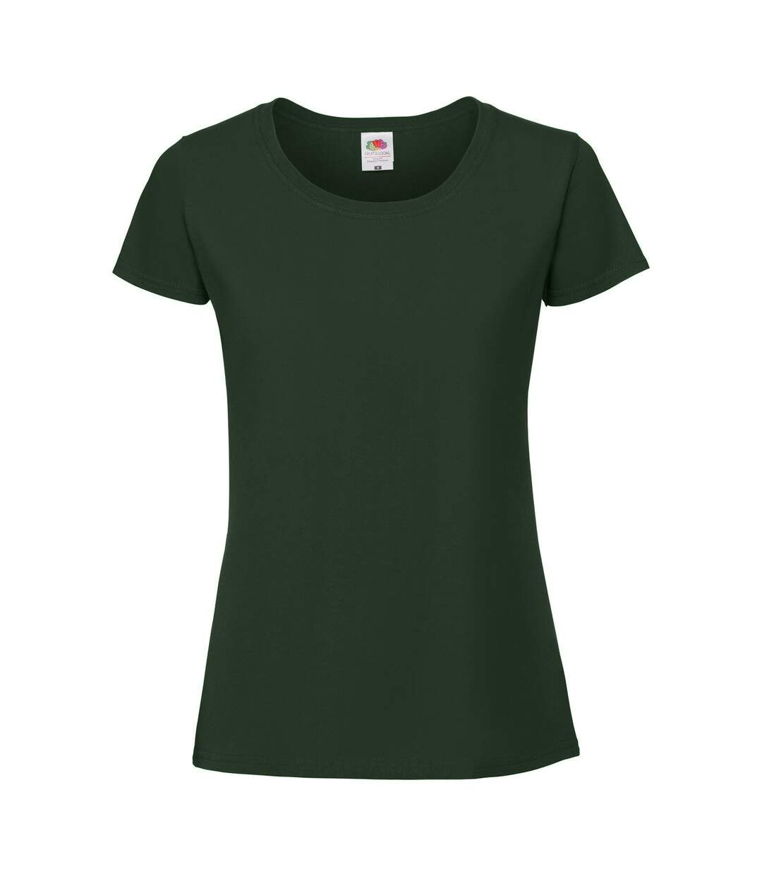 T-shirt ajusté femmes vert bouteille Fruit of the Loom