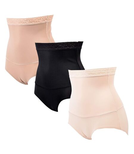 Culotte Gainante Sculptante TRESS Effet AMINCISSANT 6018W Pack de 3