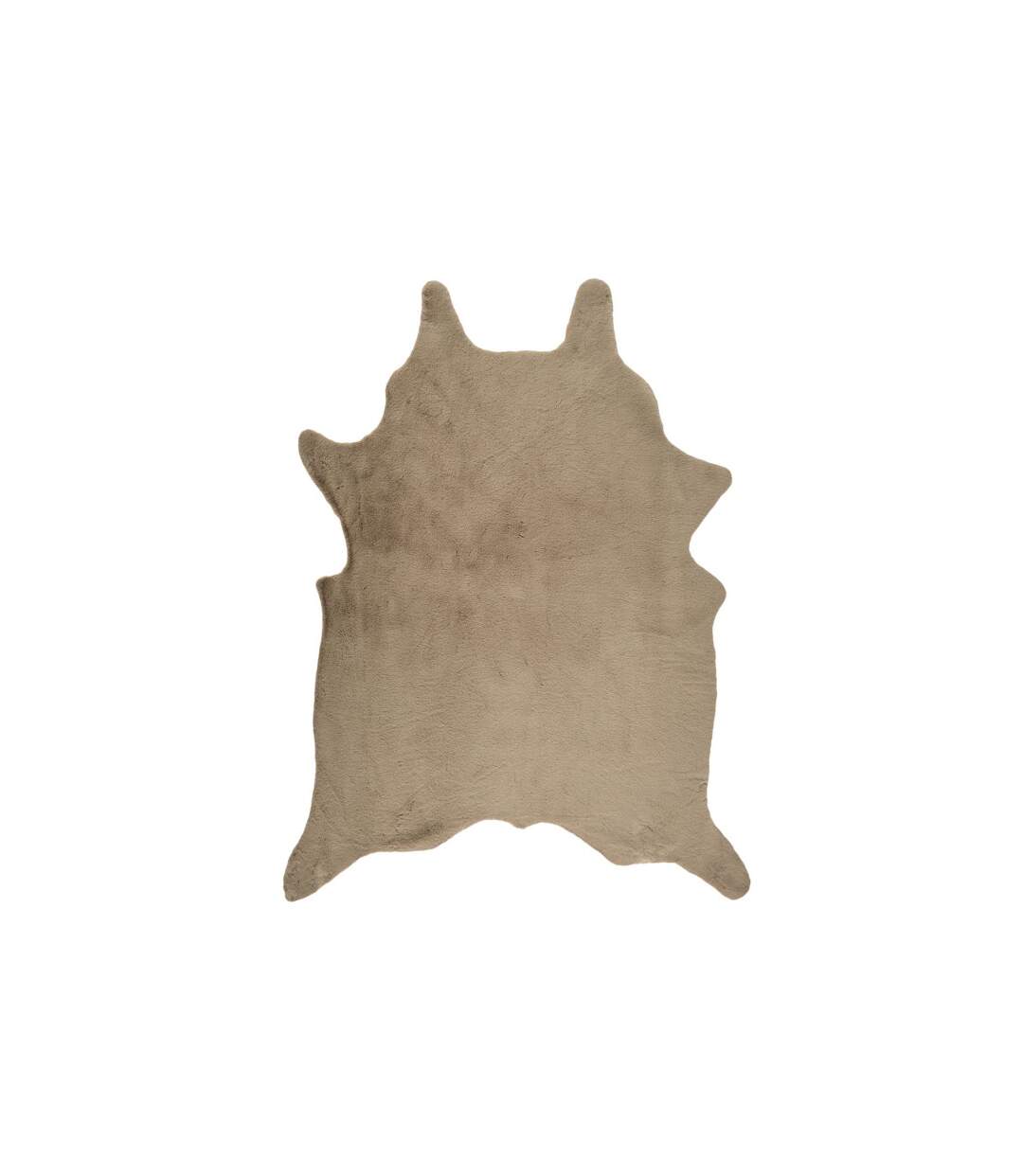 Tapis Fausse Fourrure Effet Peau 120x158cm Taupe-1