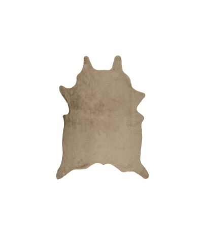 Tapis Fausse Fourrure Effet Peau 120x158cm Taupe