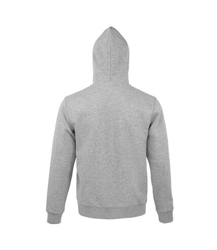SOLS Mens Spike Full Zip Hooded Sweatshirt (Grey Marl) - UTPC4105