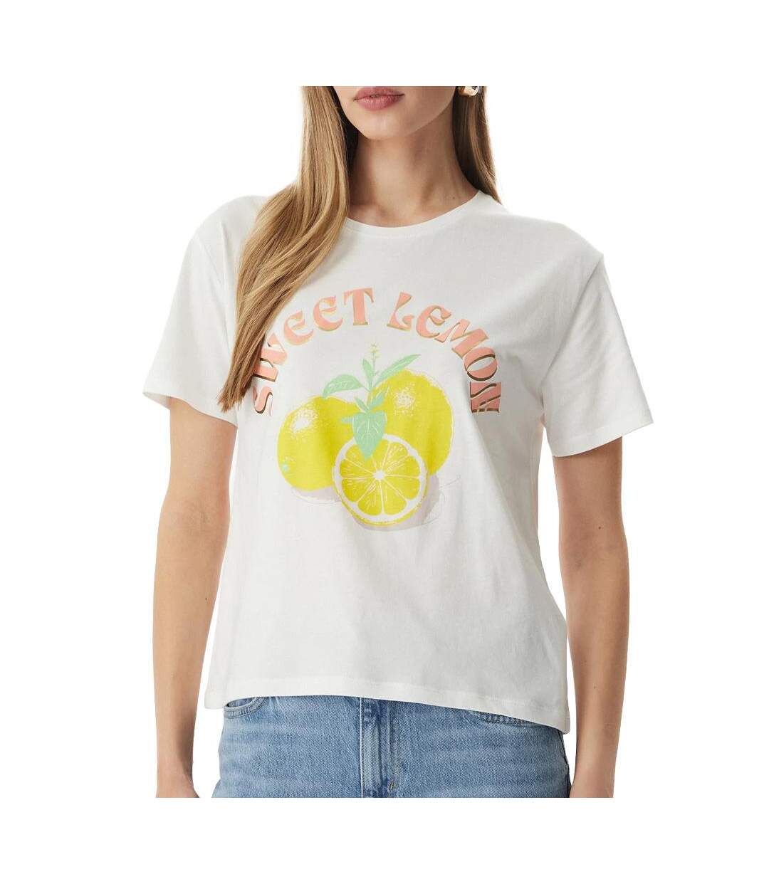 T-Shirt blanc femme morgan dlemon-1