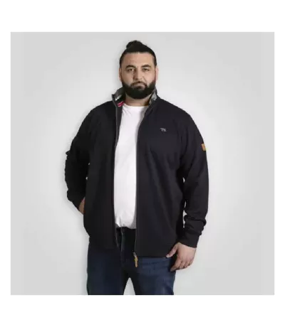 Veste Polaire Motif/style Logo Brodé D555 Johnson Homme Bleu Marine Duke