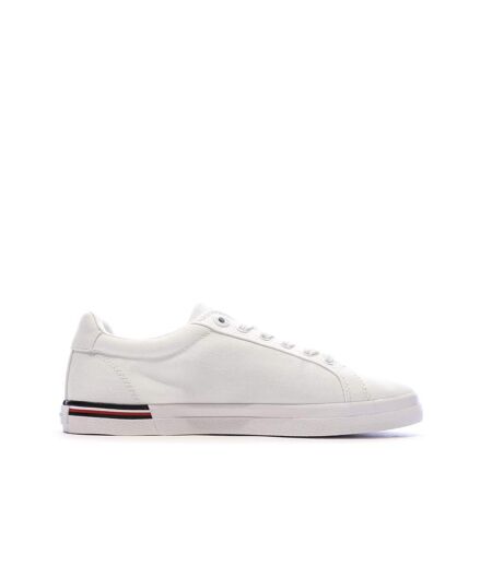 Baskets blanches femme tommy hilfiger essential stripes sn