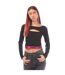 Womens/ladies Kat Scoop Lounge Top Black Hugo-1