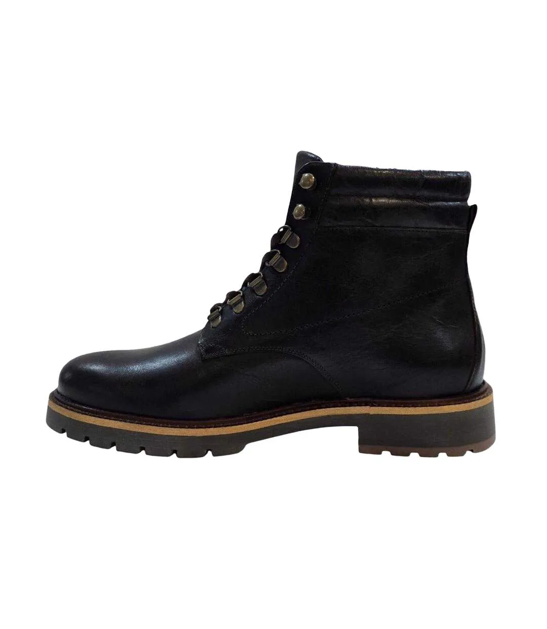 Chaussures Montantes De Randonnée Portal Homme Marron Foncé Firetrap-3