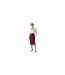 Womens/ladies Vizena Pencil Skirt Dark Red Boss-1