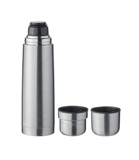 Bussloo double-walled 750ml flask one size matt silver MidOcean