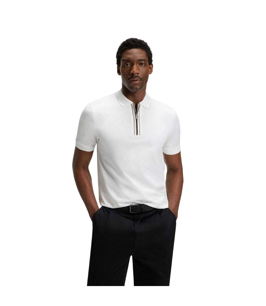 Polo Paras Homme Blanc Boss-2