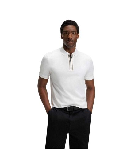 Polo Paras Homme Blanc Boss