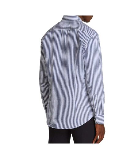 Chemise bleu/blanche homme tommy hilfiger cl bengal