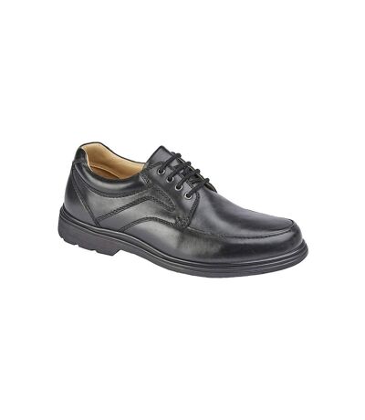 Roamers Mens Leather Shoes (Black) - UTDF2041