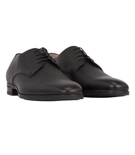 Mens Kensington Leather Derby Shoes Black Boss