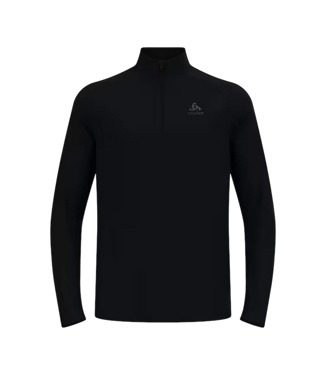 Mens Essentials Quarter Zip Fleece Top Black Odlo-1