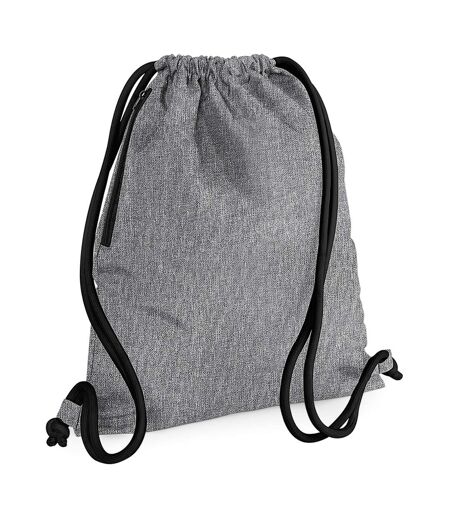 Icon Sac De Gym À Cordon Taille Unique Gris Marl Noir Bagbase