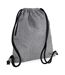 Icon Sac De Gym À Cordon Taille Unique Gris Marl Noir Bagbase-1