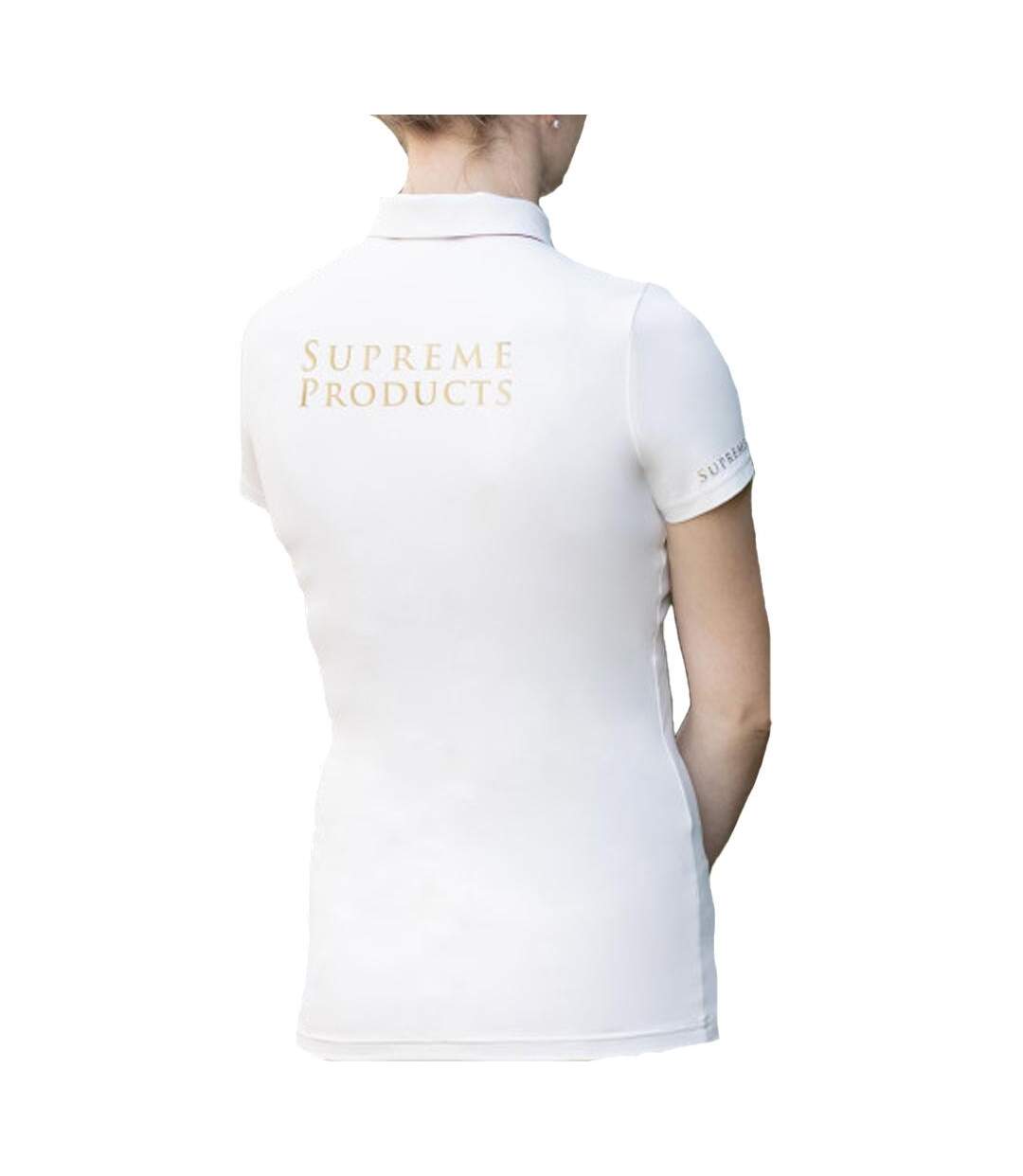 Chemise De Compétition Champion Show Rider Femme Blanc Cassé Supreme Products-3