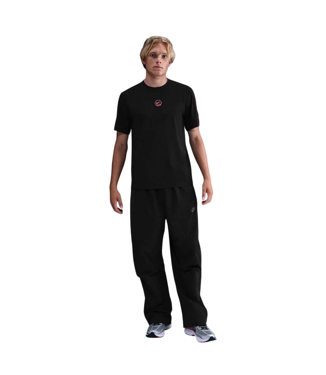 T-shirt City Side Homme Noir Rouge Nike-1