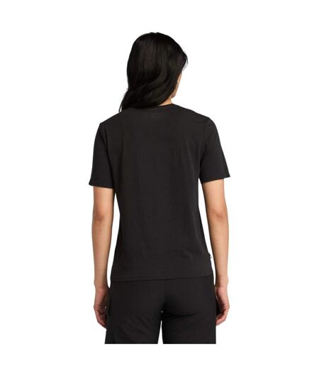 Womens/ladies Logo Crew Neck Short-sleeved T-shirt Black Timberland