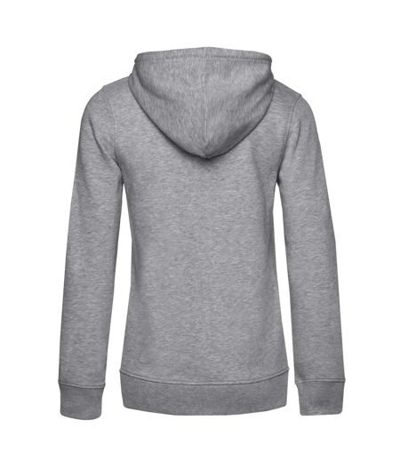 Sweat À Capuche Inspire Femme Gris Chiné B&C