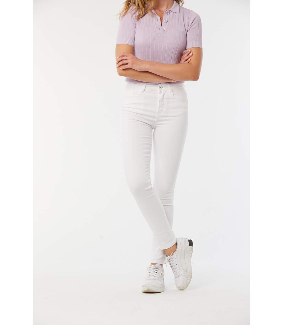 Pantalon coton slim LC135