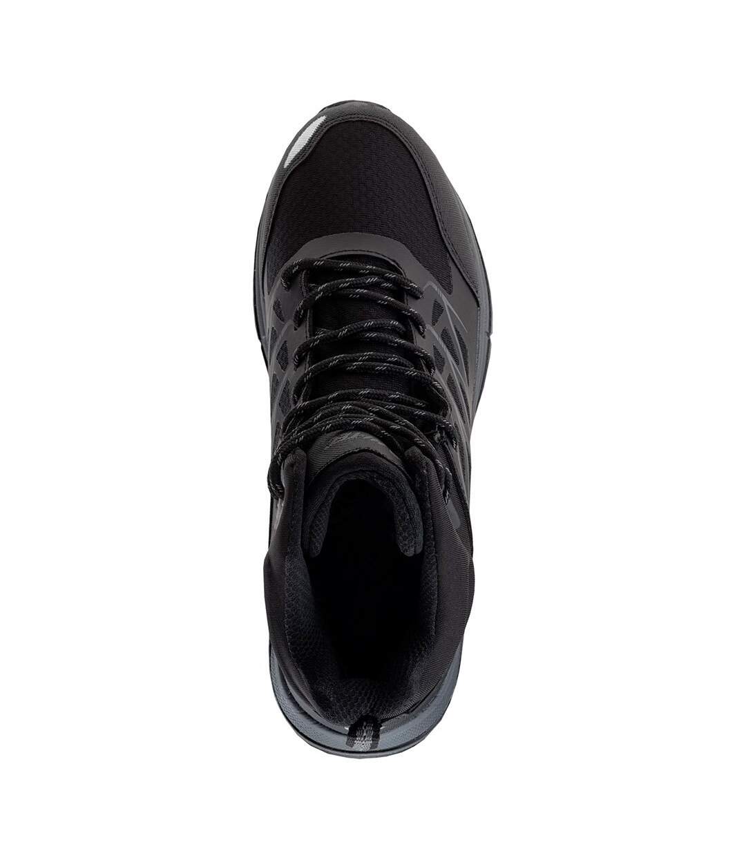 Mens Hewila Waterproof Mid Cut Walking Shoes Black Hi-Tec-4