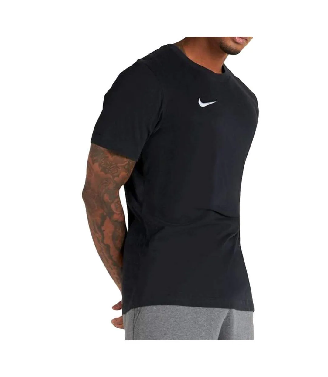 T-shirt noir homme nike crew neck-1