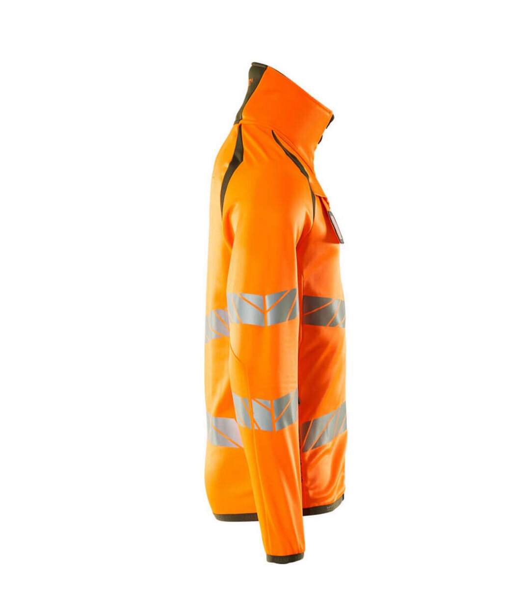 Veste Polaire Accelerate Safe Homme Orange Fluo Vert Kaki Foncé Mascot-3
