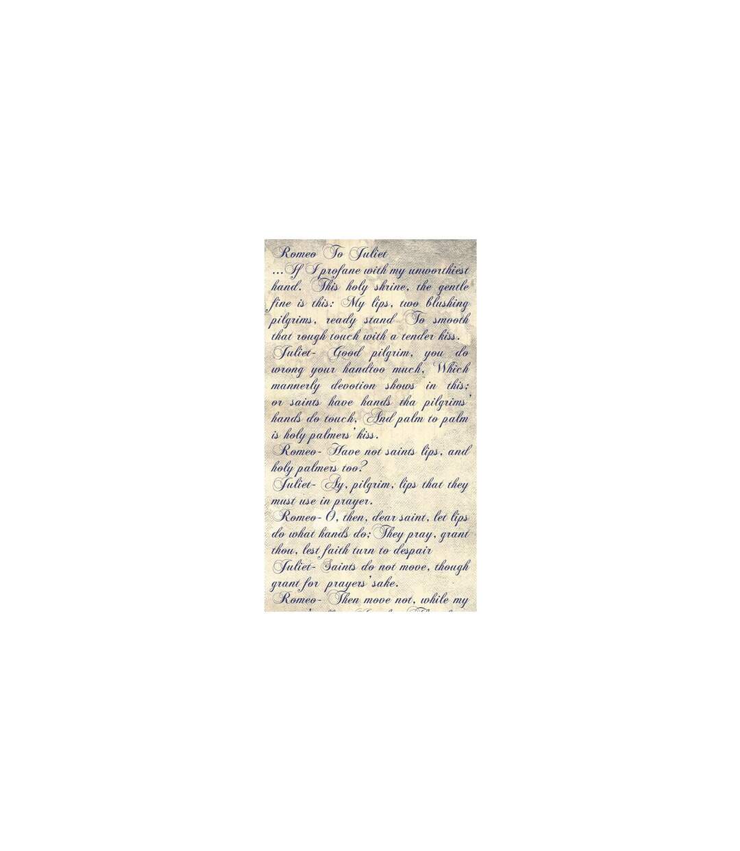 Papier Peint Verses of Love Romeo & Juliet 50x1000cm-2