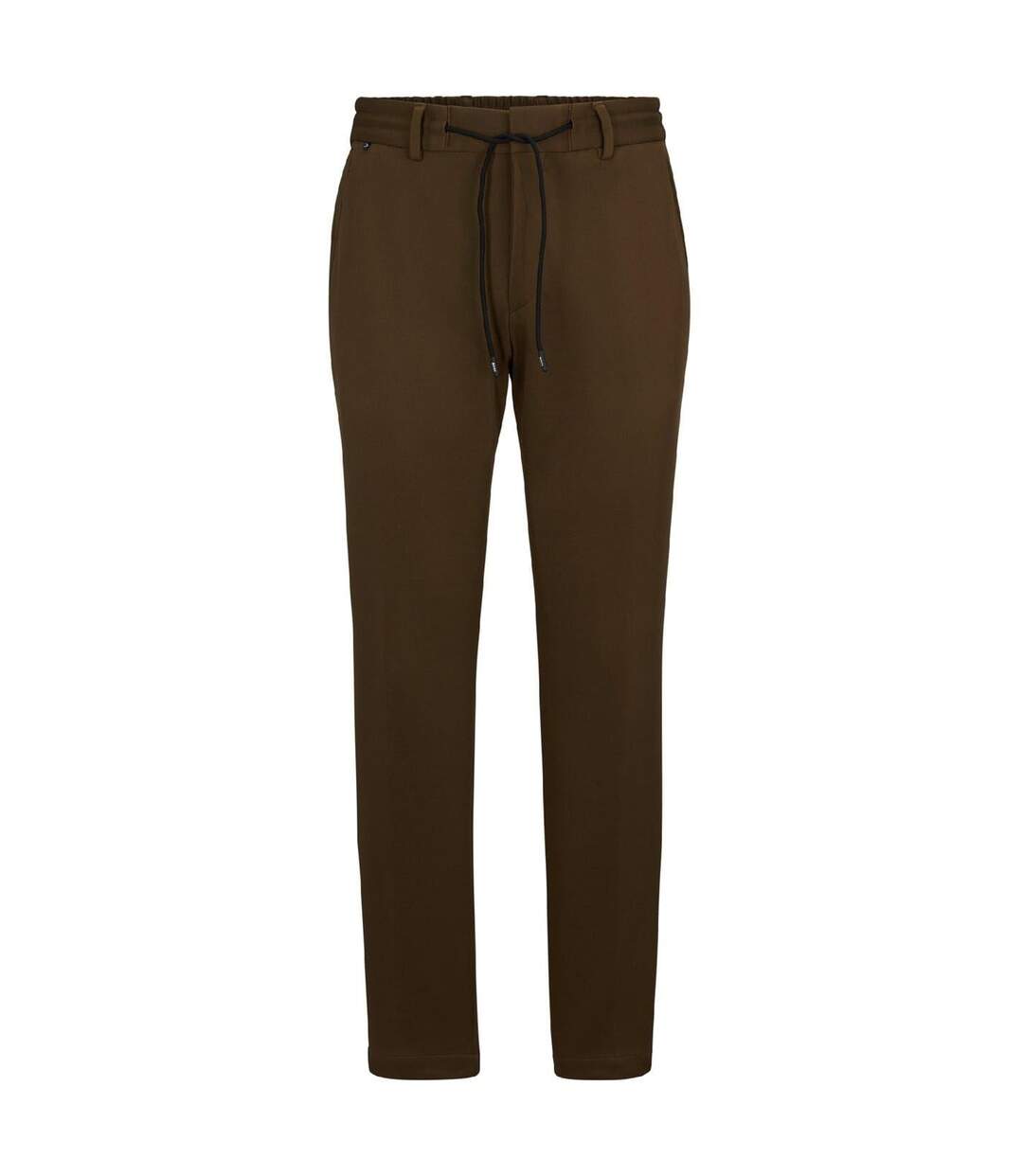 Mens Geniusj Straight Leg Trousers Green Boss-1