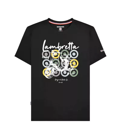 T-shirt Homme Noir Lambretta