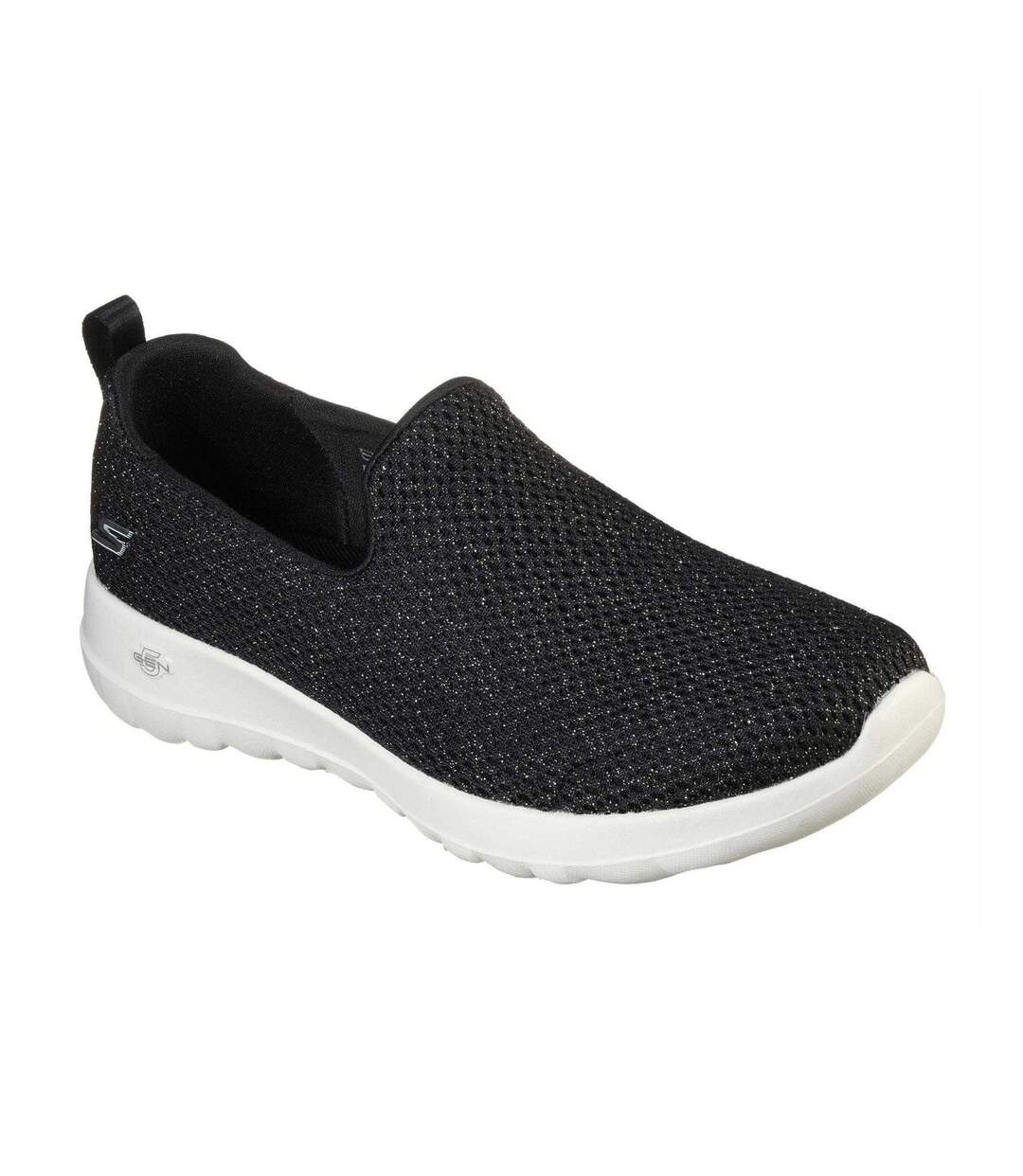 Baskets Motif/style Scintillant Go Walk Joy Femme Noir Jaune Or Skechers-1