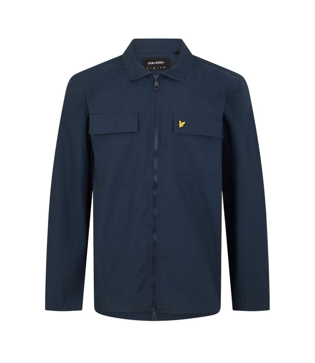 Veste-chemise Unie À Fermeture Éclair Homme Bleu Marine Lyle & Scott-1