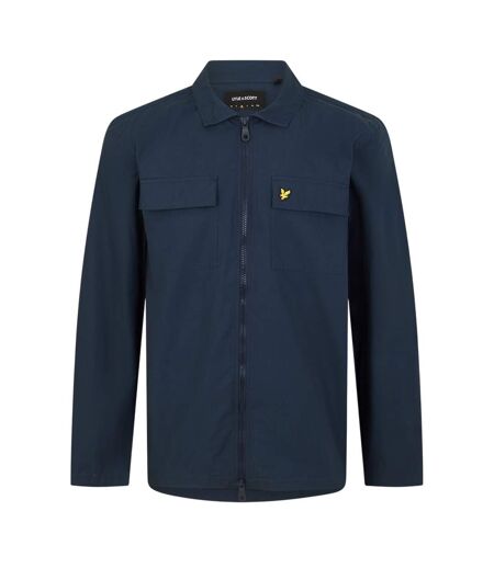 Veste-chemise Unie À Fermeture Éclair Homme Bleu Marine Lyle & Scott