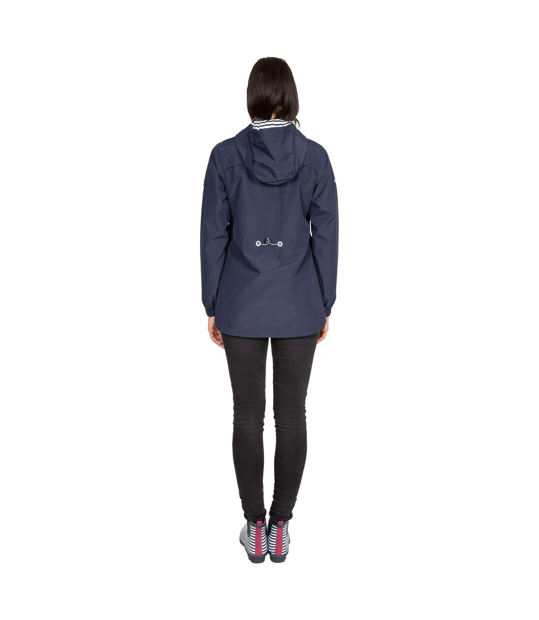 Womens/ladies Flourish Waterproof Jacket Navy Trespass-4