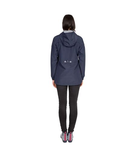 Womens/ladies Flourish Waterproof Jacket Navy Trespass