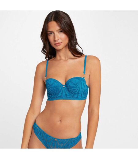 Soutien-gorge ampliforme coques moulées bleu Salomé